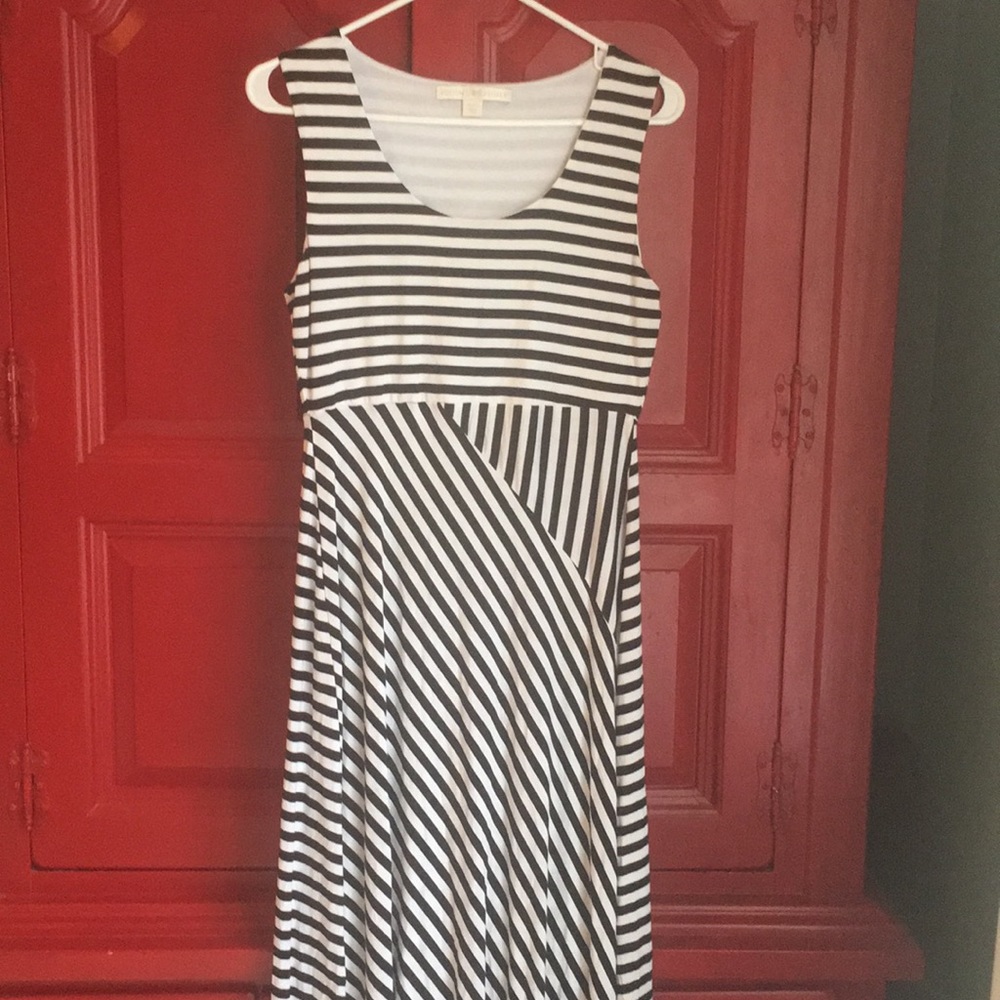 Boston Proper black and white maxi